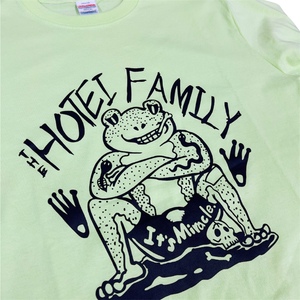 『奇跡かな』ロングスリーブTシャツ　ミルキーライム